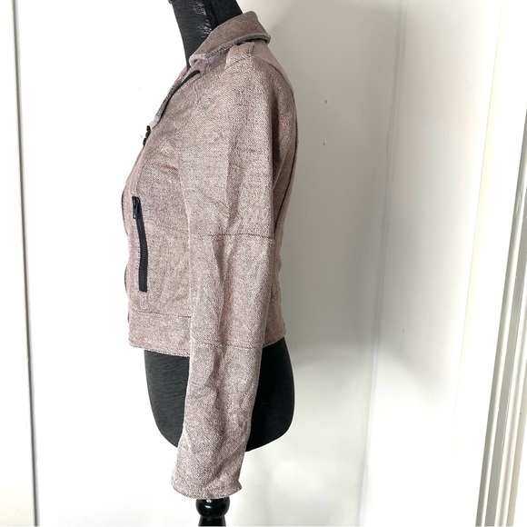 cupcakes & cashmere Pink Metallic Moto Jacket - Picture 5 of 12